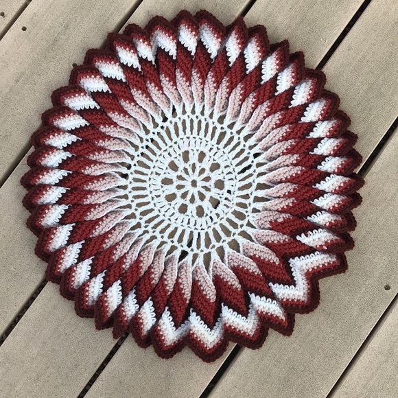 Vintage Other - Vintage Handmade Crochet Table May Doily Decor